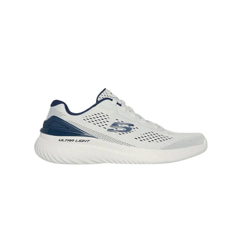 SKECHERS - Tenis Skechers Mens Bounder 2.0 Para Hombre Color Gris y Azul