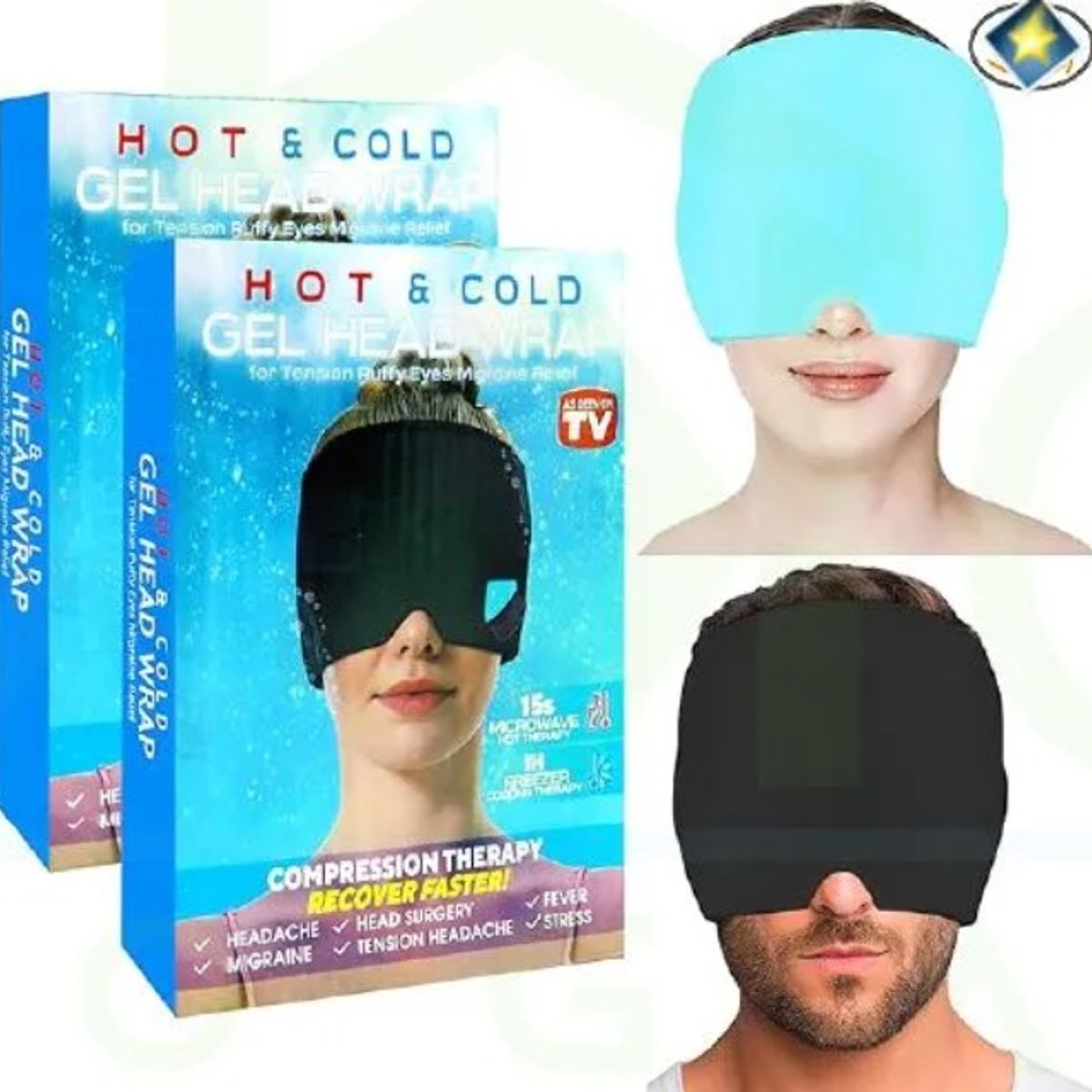 GENERICO - Antifaz Gel Para Aliviar Dolor De Cabeza Migraña