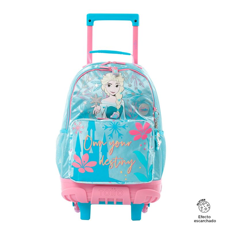 TOTTO - Morral con ruedas Niña Frozen Destiny Mediano Azul
