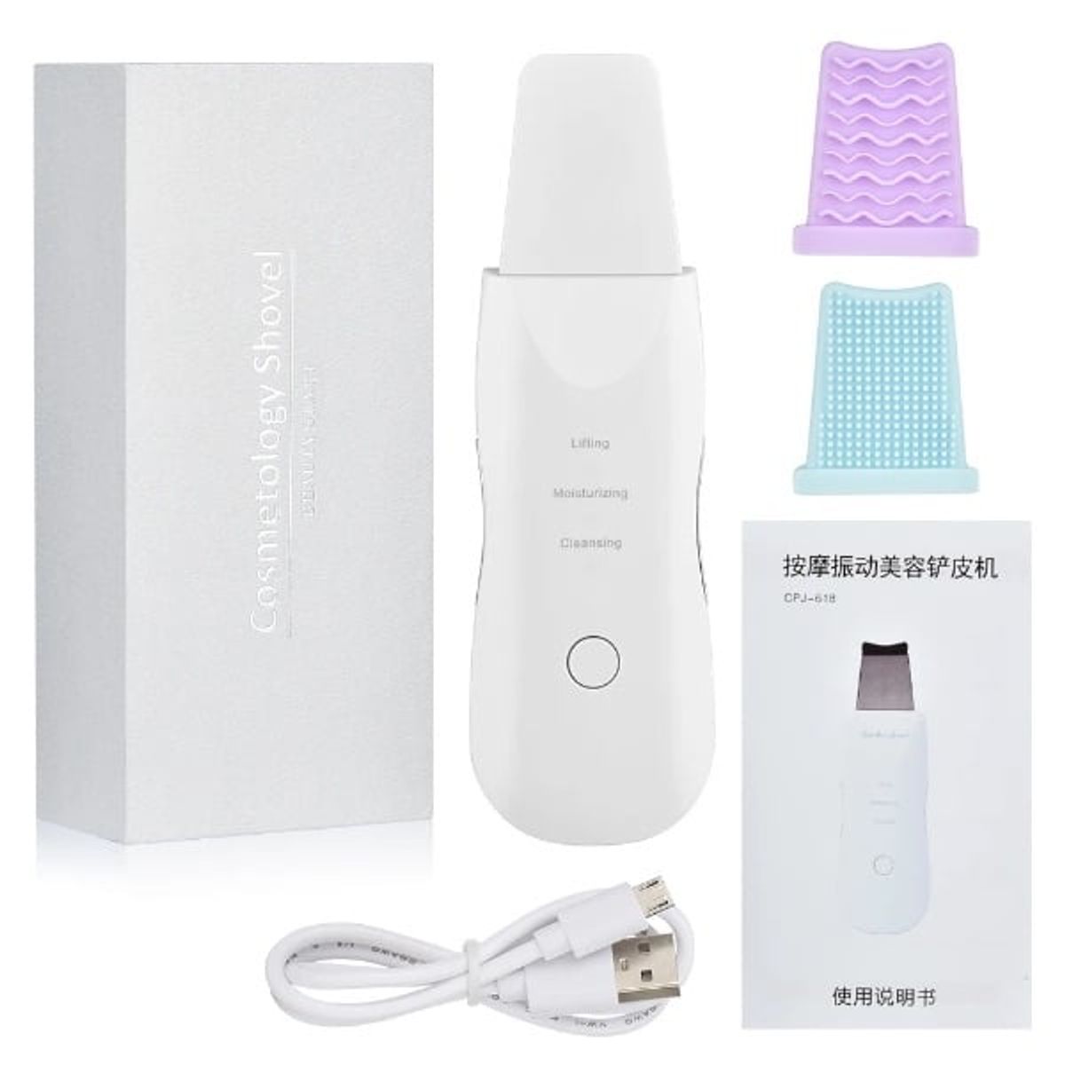 PALADONE - Pala Facial Ultrasónica Peeling Limpiador Inalambrico