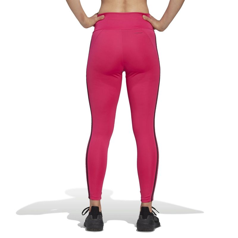 ADIDAS - Licra Adidas Fucsia Mujer Designed3 Rayas 78 Tig Pretina Alta.