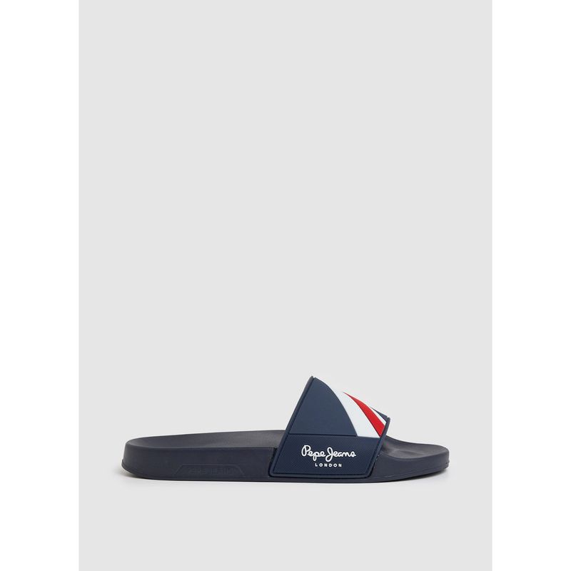 PEPE JEANS - Sandalia Pepe Jeans Slider Texture Color Azul para Hombre