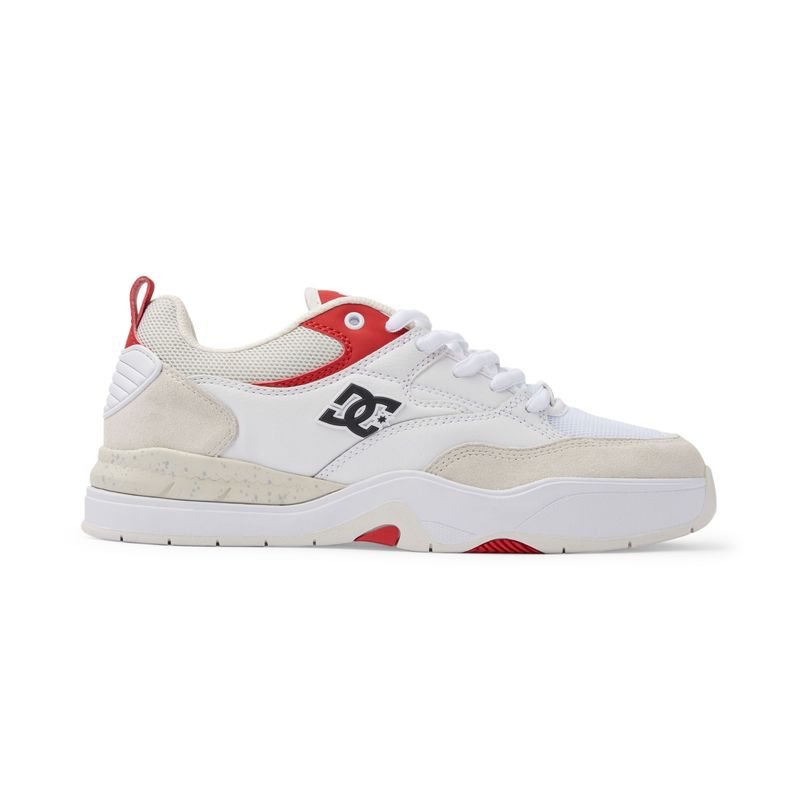 DC SHOES - Tenis DC Shoes Ascend Skate Para Hombre Color Blanco y Rojo