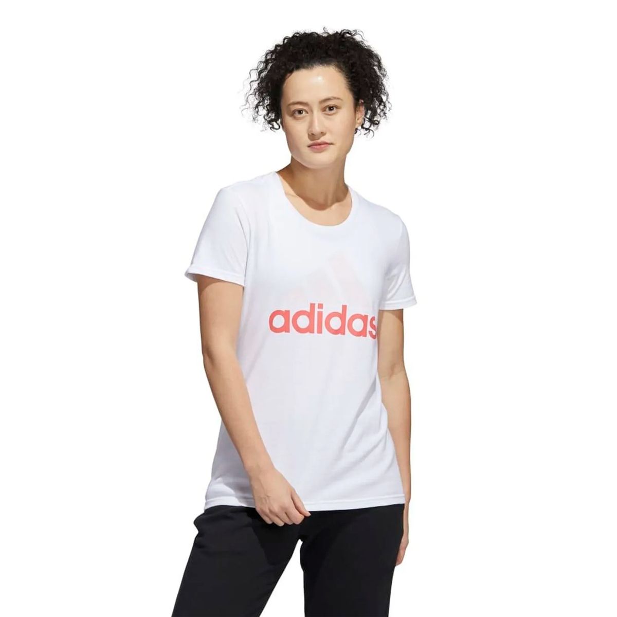 ADIDAS - Camiseta Adidas Blanca Mujer Basic Bos.