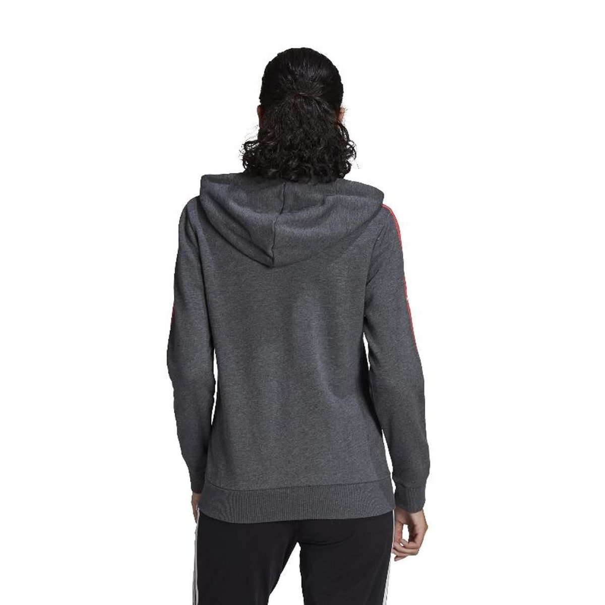 ADIDAS - Chaqueta Adidas Gris Mujer Essentials 3 Rayas.