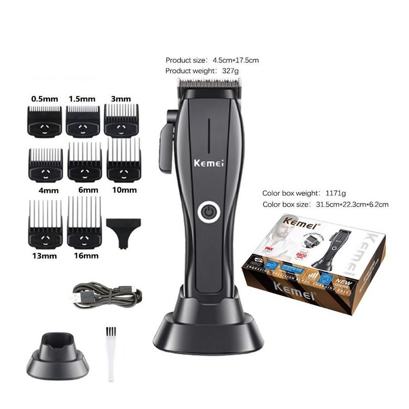 KEMEI - Recortadora De Cabello Original E Inalambrica Kemei KM-2286