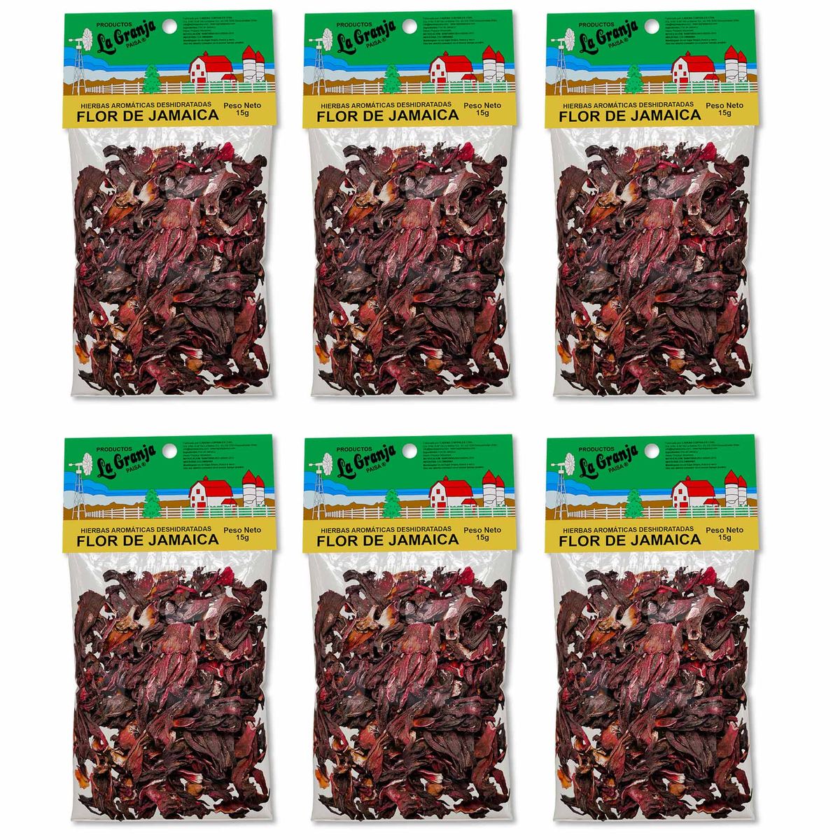 LA GRANJA PAISA - Flor de jamaica 90g 6unds15g