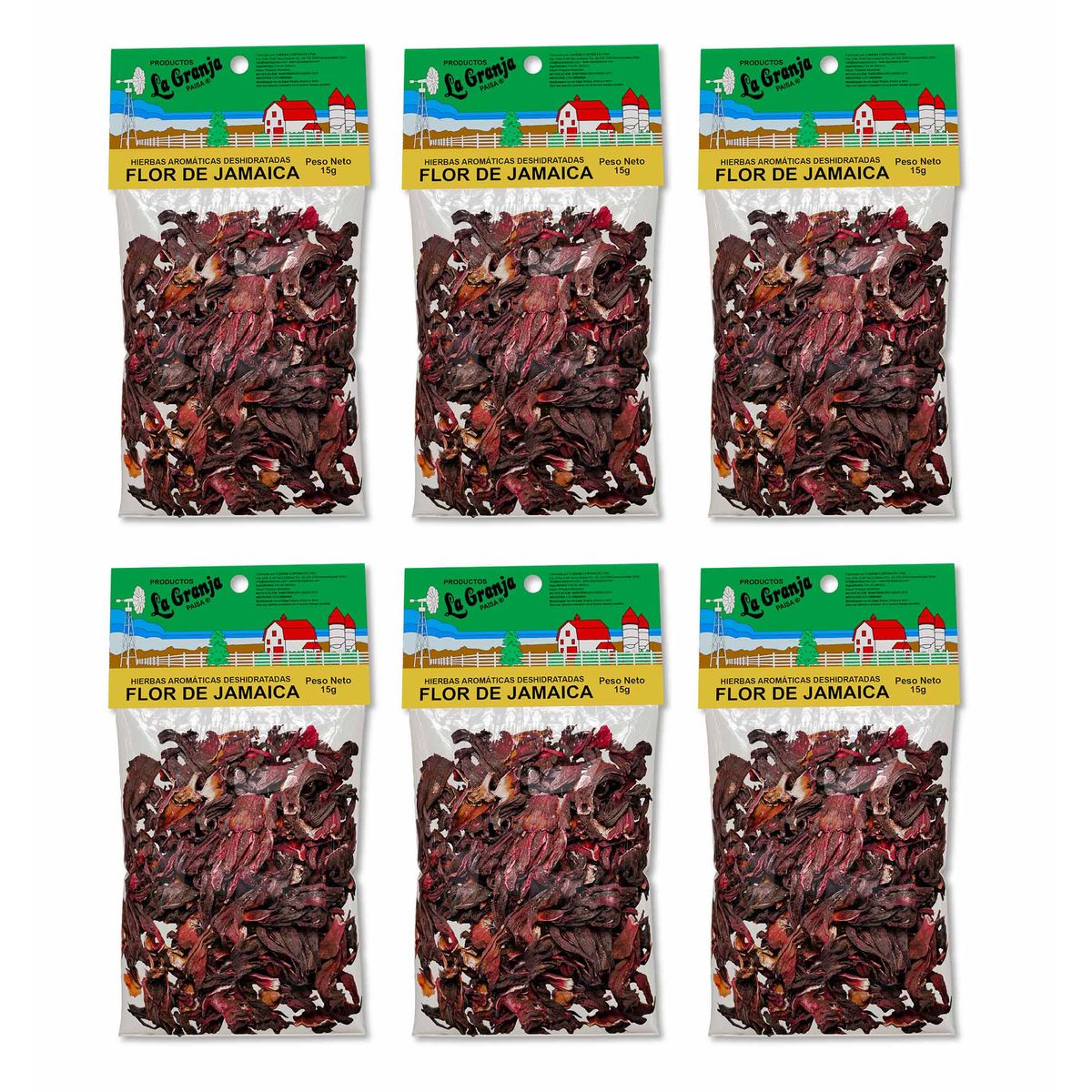 LA GRANJA PAISA - Flor de jamaica 90g 6unds15g