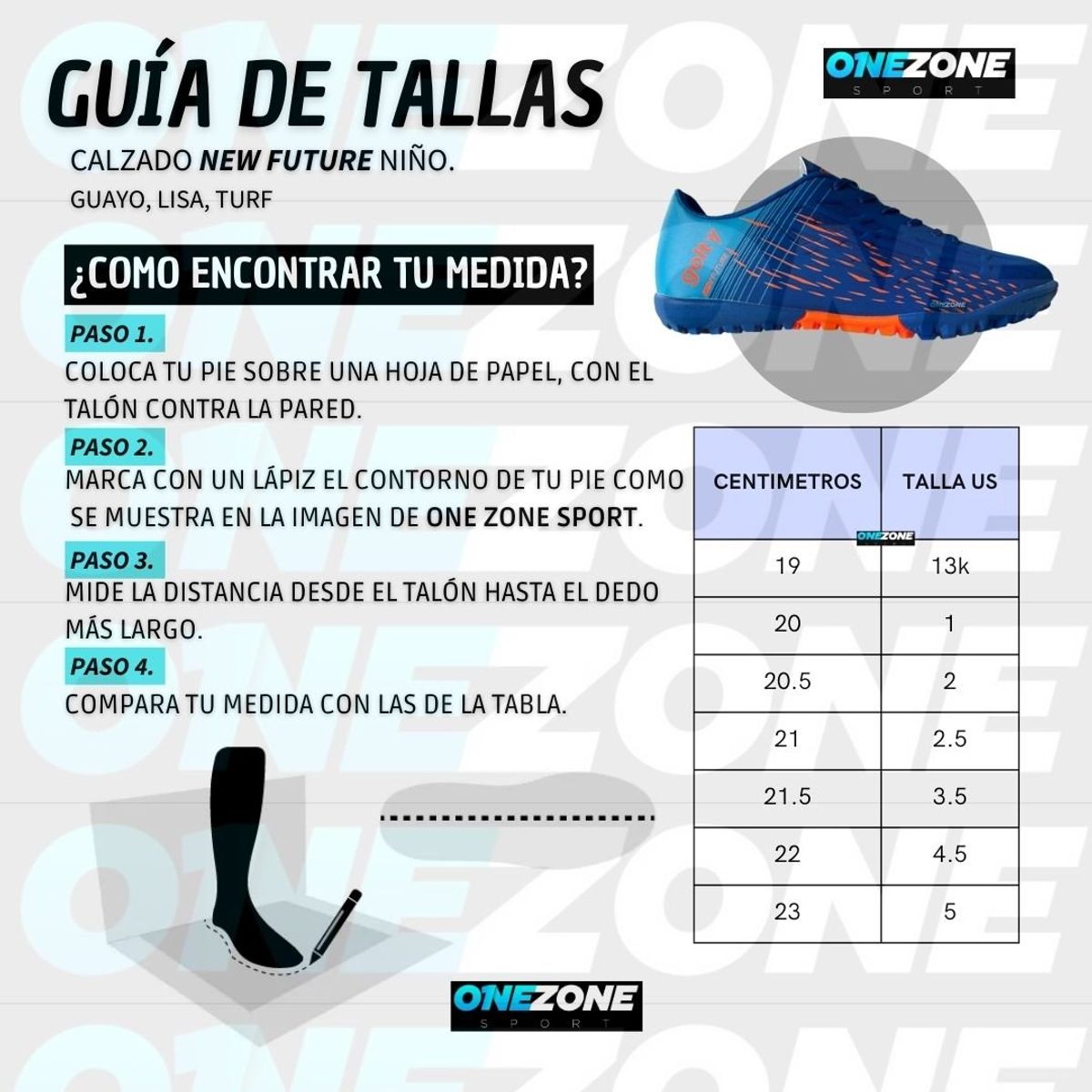 GOLTY - Zapatilla Infantil Fútbol Turf Formación Golty New Future