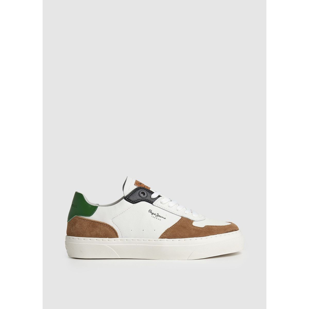 PEPE JEANS - Tenis Pepe Jeans Yogi Street para hombre color Blanco y Café