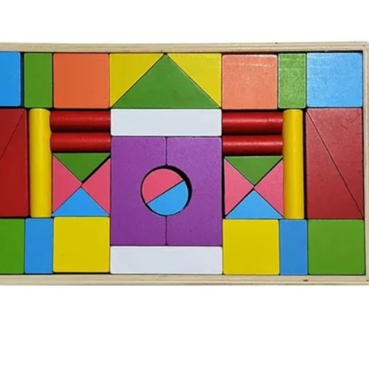 GENERICO - JUEGO  CAJA DE CUBOS LOGICOS/ PARA NIÑOS +3 AÑOS