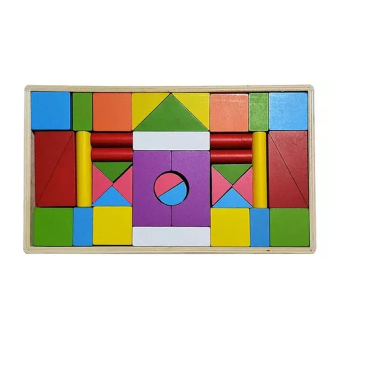 GENERICO - JUEGO  CAJA DE CUBOS LOGICOS/ PARA NIÑOS +3 AÑOS