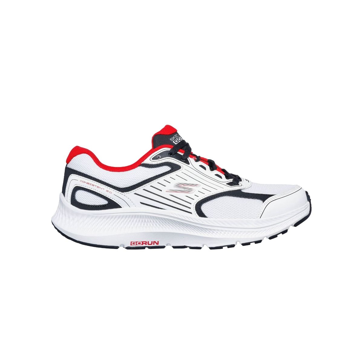 SKECHERS - Tenis Skechers Go Run Consistent 2.0 Blanco y Rojo Para Hombre