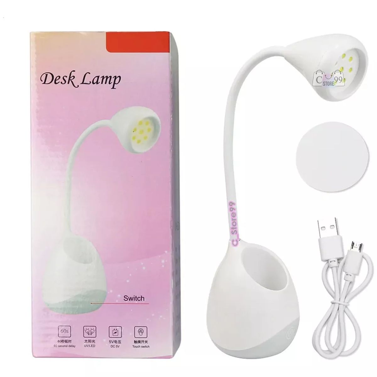 GENERICO - Lampara De Uñas Uv Led Acrílica Semipermanente Press On