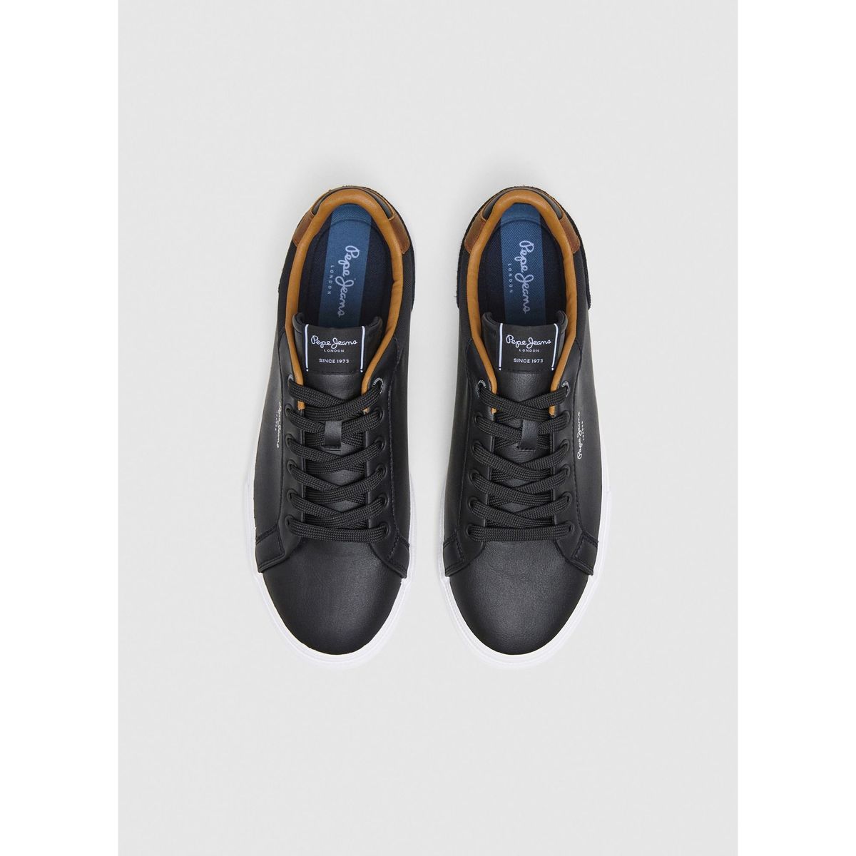 PEPE JEANS - Tenis Pepe Jeans Kenton Court para hombre color Negro