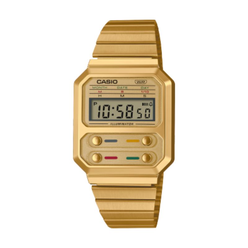 CASIO - Reloj Casio Modelo A100WEG-9A Diseño Clásico