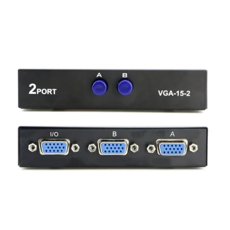 GENERICO - Switch Vga 2 Entrada 1 Salida Conectar 2 Pc A 1 Monitor