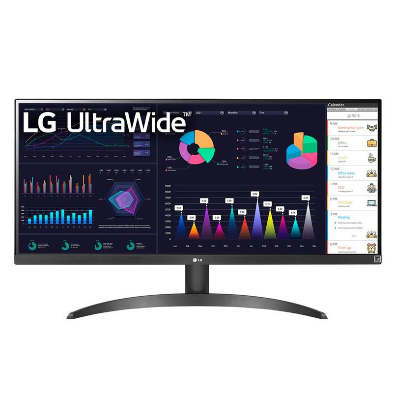 LG - Monitor UltraWide LG 29WQ500-B 29” IPS FHD AMD FreeSync