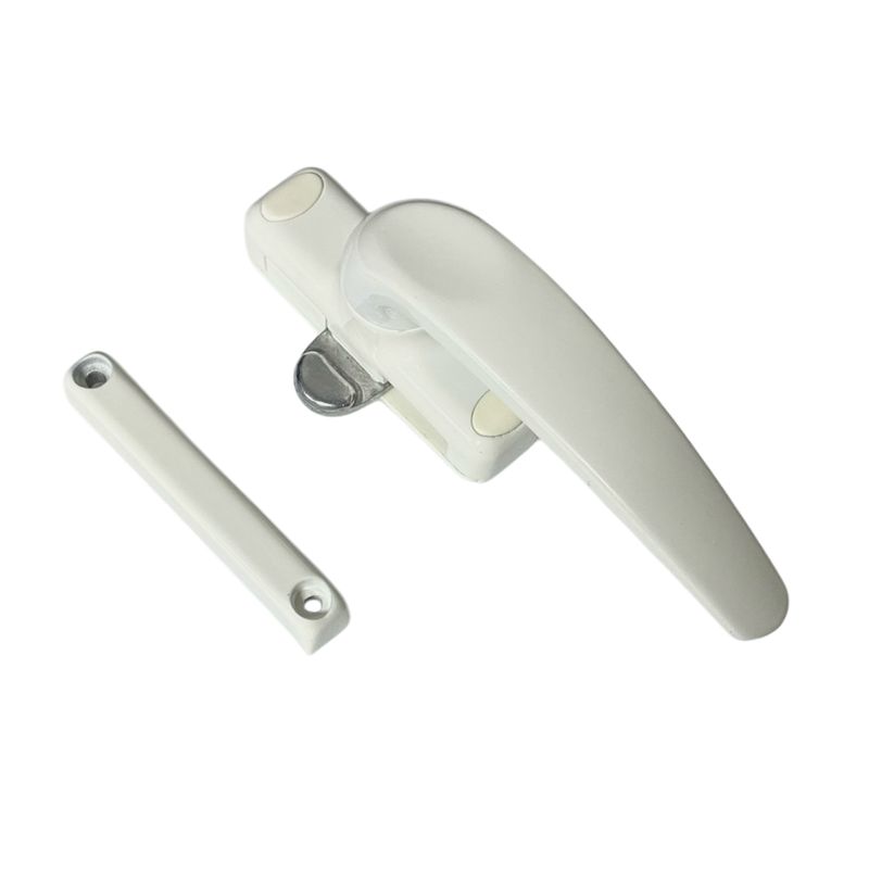 GENERICO - Manija de Aluminio para puertas o ventanas Derecha Blanca