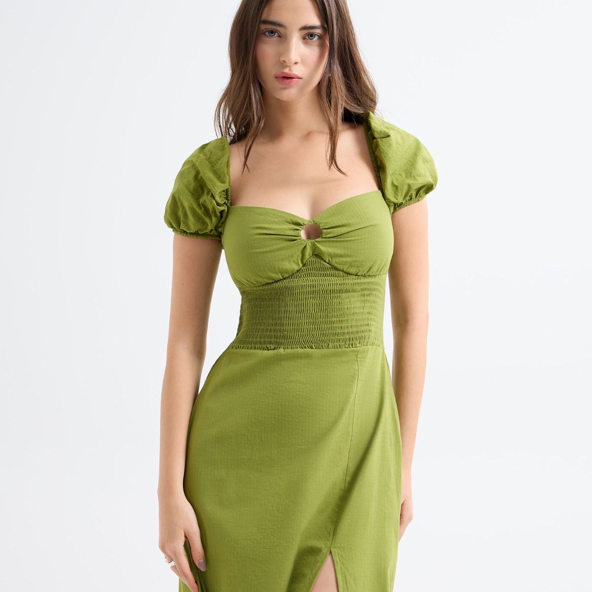SEVEN SEVEN - Vestido Para Mujer M/C Largo Color Verde  Marca Seven Seven #28171358