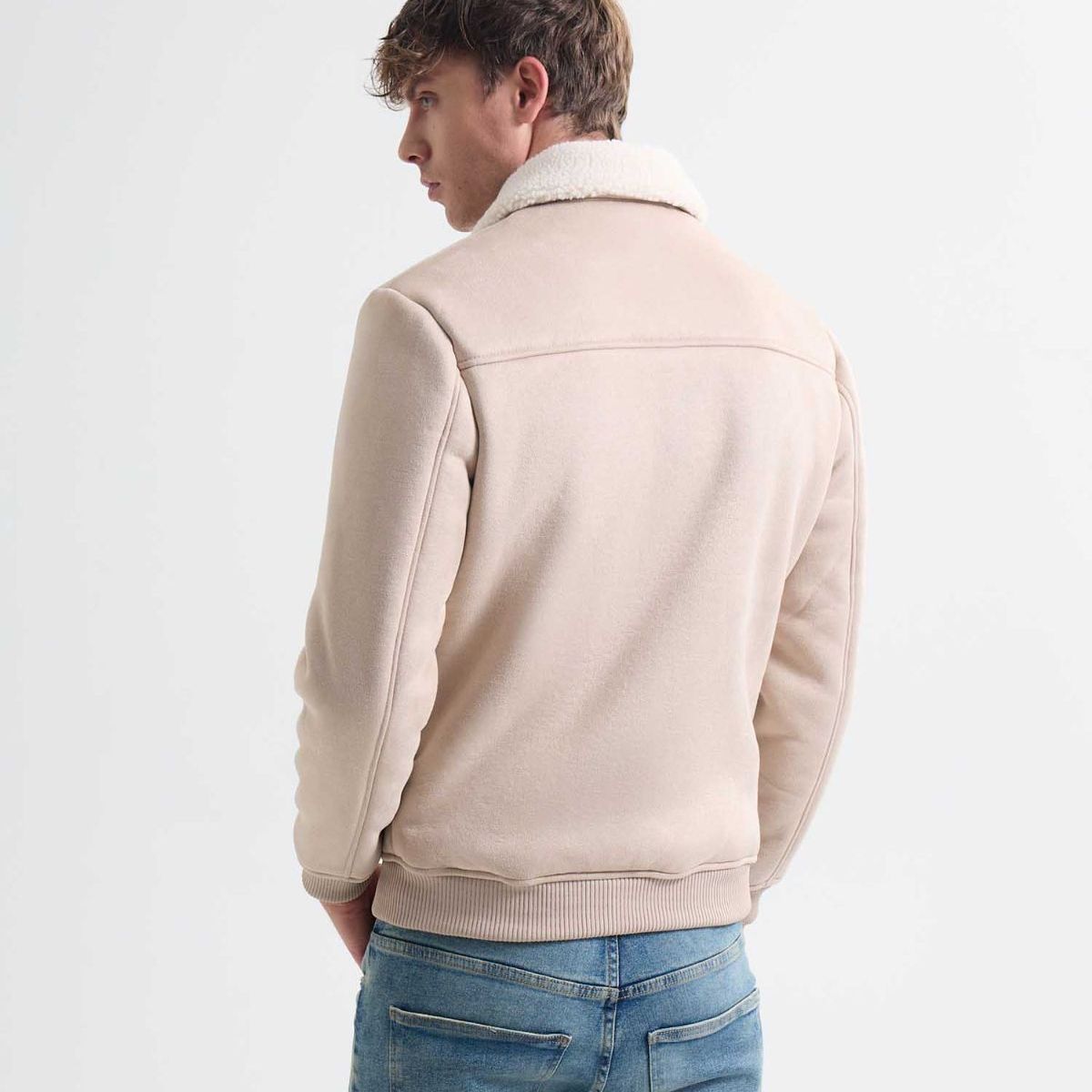 SEVEN SEVEN - Chaqueta Para Hombre Shearling Color Beige Marca Seven Seven #45080459