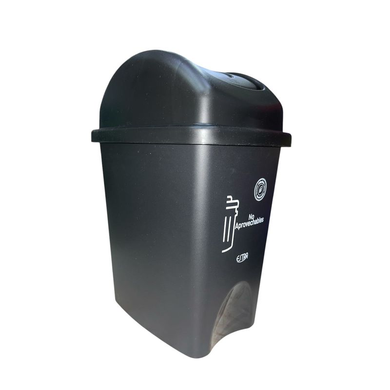 GENERICO - Caneca Papelera 10 Lts Vaivén NEGRO