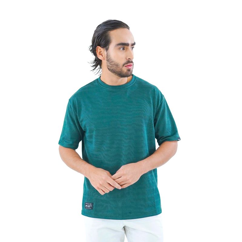 LAGUNA BLUE - Camiseta para hombre texturizada verde laguna blue_.