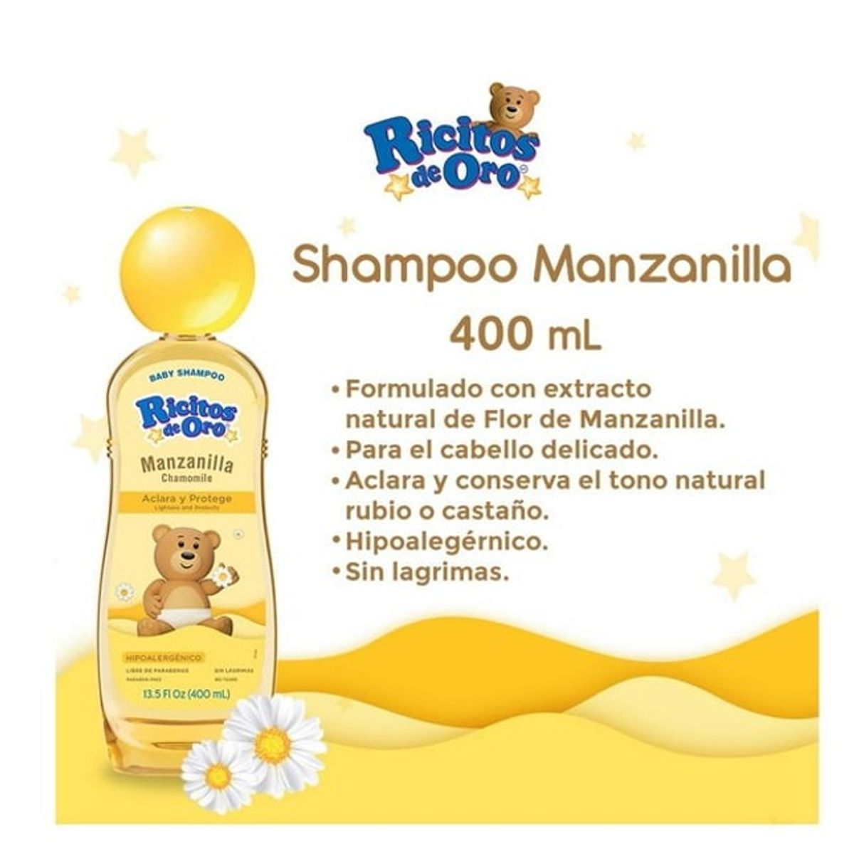 GENERICO - Shampoo Manzanilla 400ml  Ricitos de Oro - Grisi