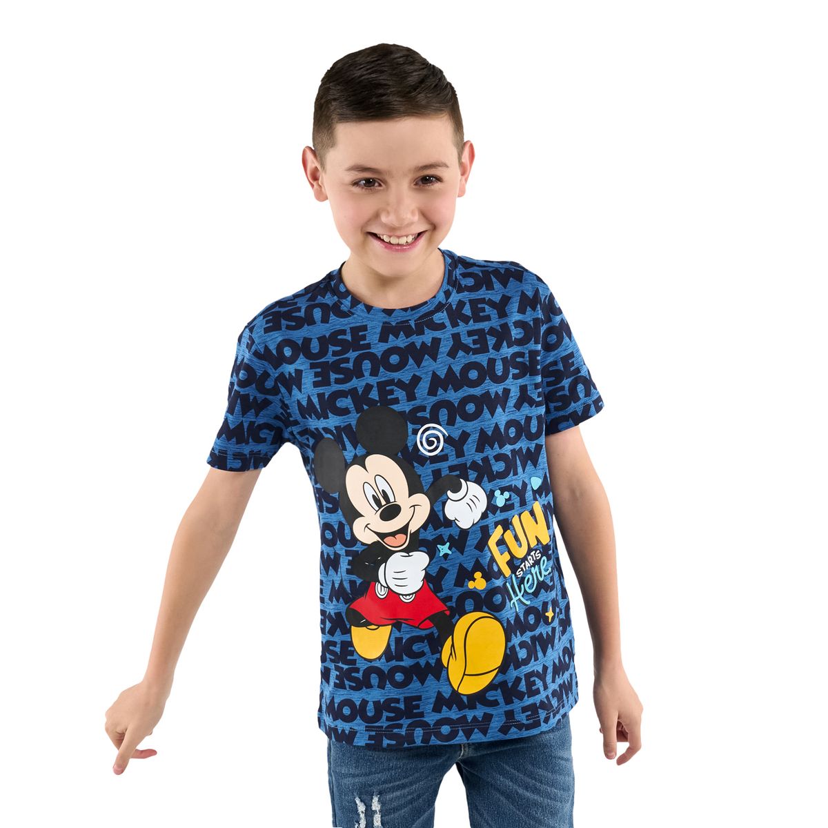TOTTO - Camiseta para Niño Mickey Fun Azul