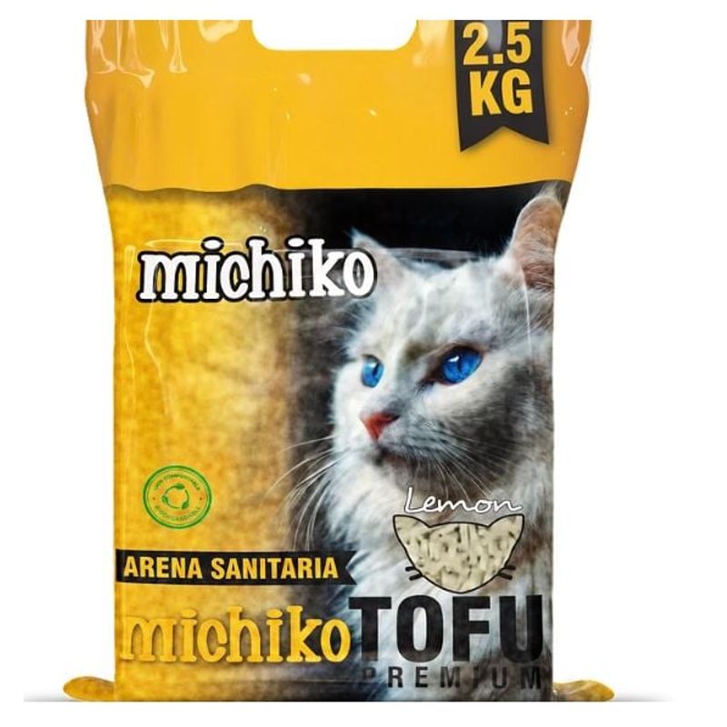 CATLIKE - Arena Sanitaria Premium Tofu Ecológica Limón 2kg Michiko