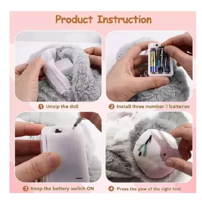 GENERICO - NUTRIA PELUCHE REALISTA ESTIMULACION SENSORIAL