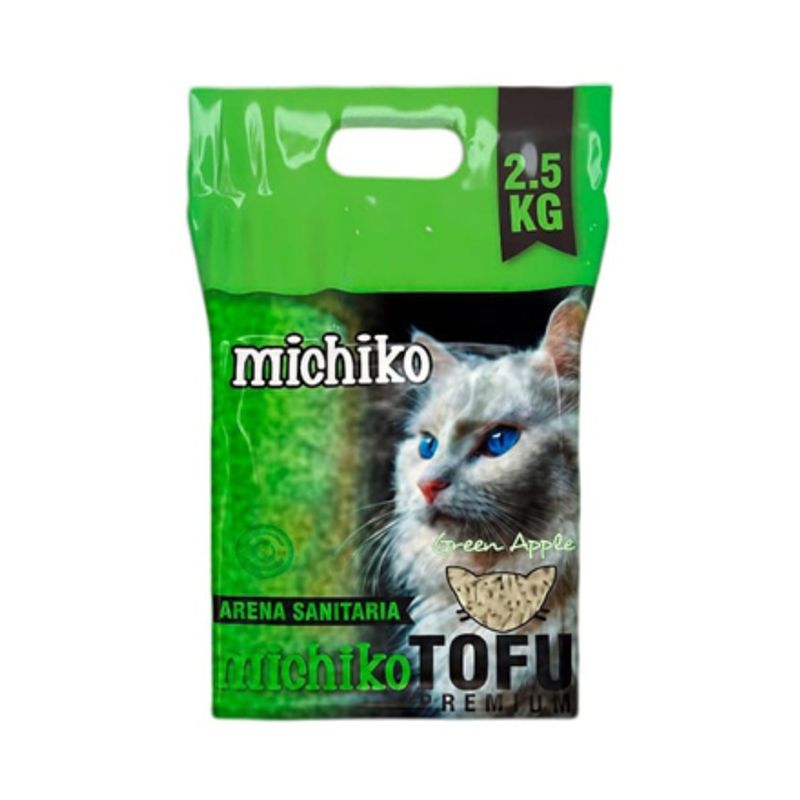 CATLIKE - Arena Sanitaria Premium Tofu Ecológica Manzana 2kg Michiko
