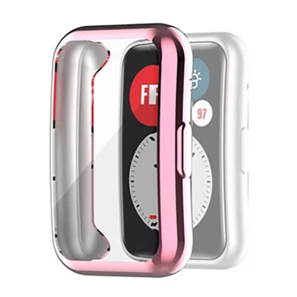 GENERICO - Funda case Alta Resistencia Compatible Con Huawei Band 6- Rosa