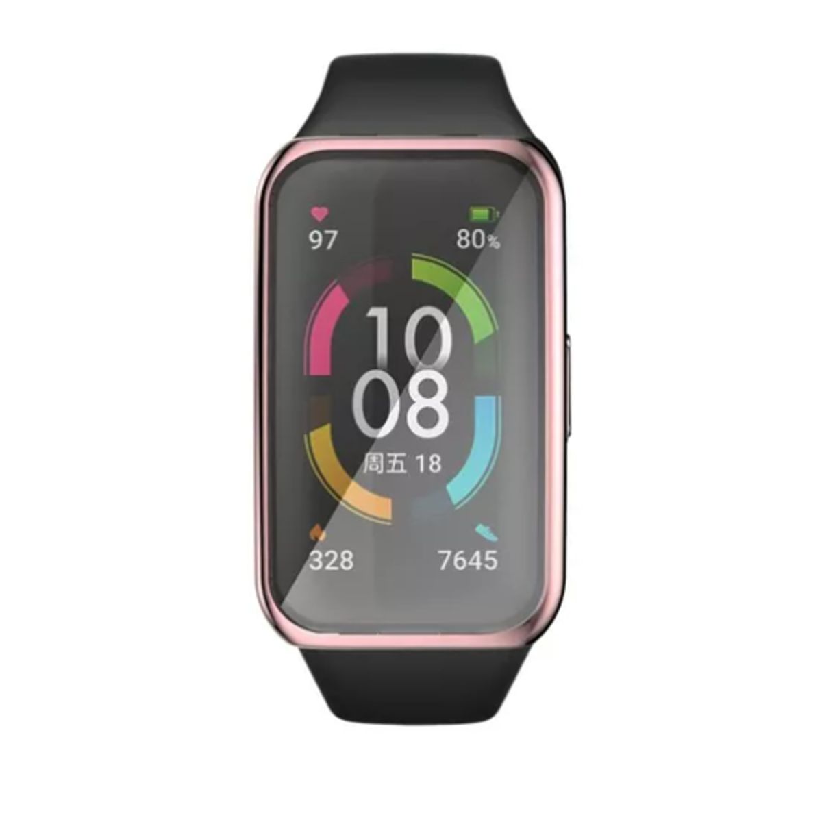 GENERICO - Funda case Alta Resistencia Compatible Con Huawei Band 7- Rosa