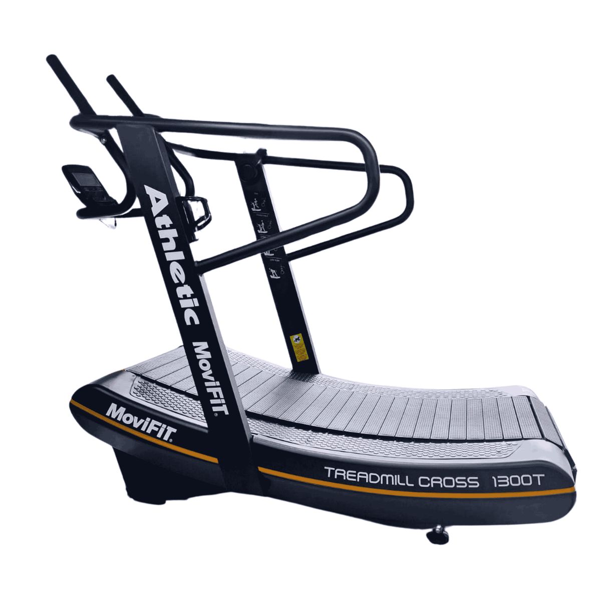 ATHLETIC - Trotadora Curva 1300T Profesional, Autoimpulsada, 8 Niveles Magnético, 150 Kg, Hyrox (HRX)