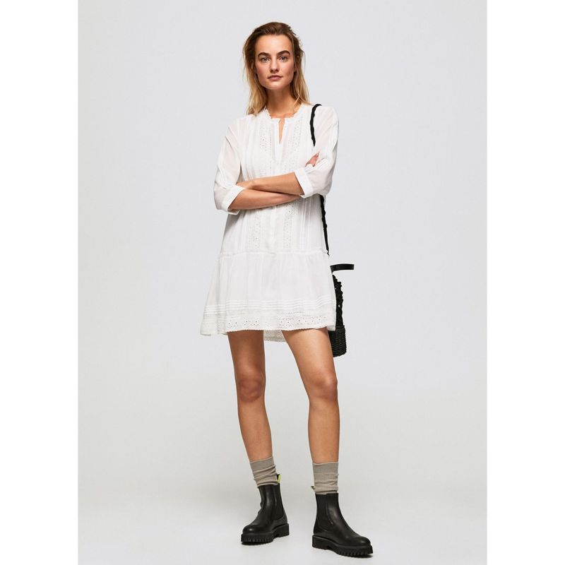 PEPE JEANS - Vestido Pepe Jeans PATRIS para Mujer White talla - XS