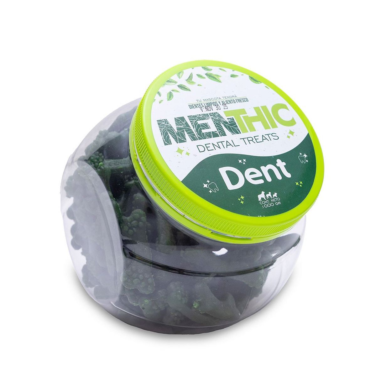 AM MASCOTAS - MENTHIC Dental Treats  Bombonera Dent S  1000 gr