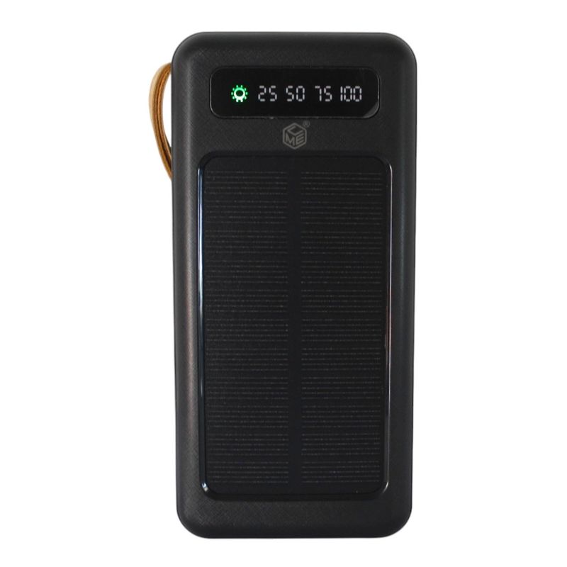 GENERICO - Power Bank Solar Portatil Carga Rapida Con Cables Integrados