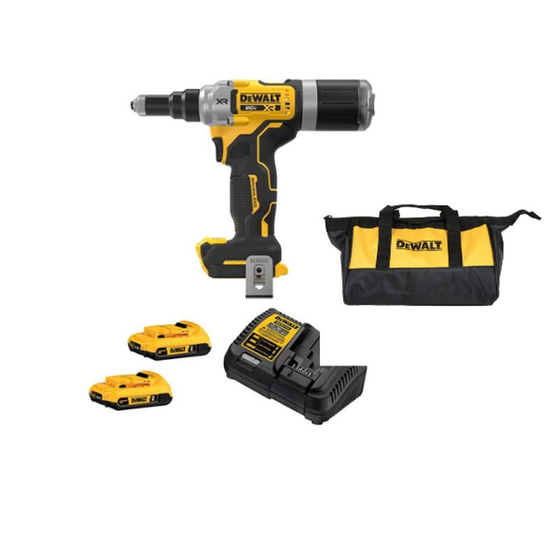 DEWALT - Remachadora Inalámbrica De 14 20v Bl Dewalt Dcf414d2-b3
