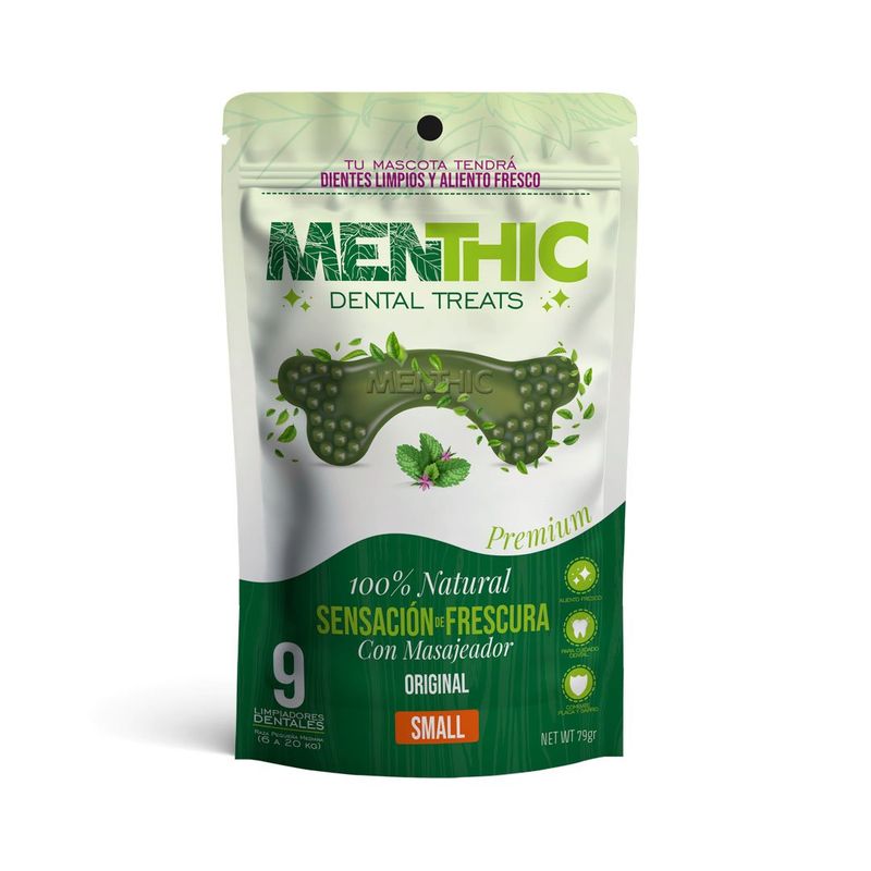 AM MASCOTAS - MENTHIC Dental Treats  Snack Premium S x 9 und