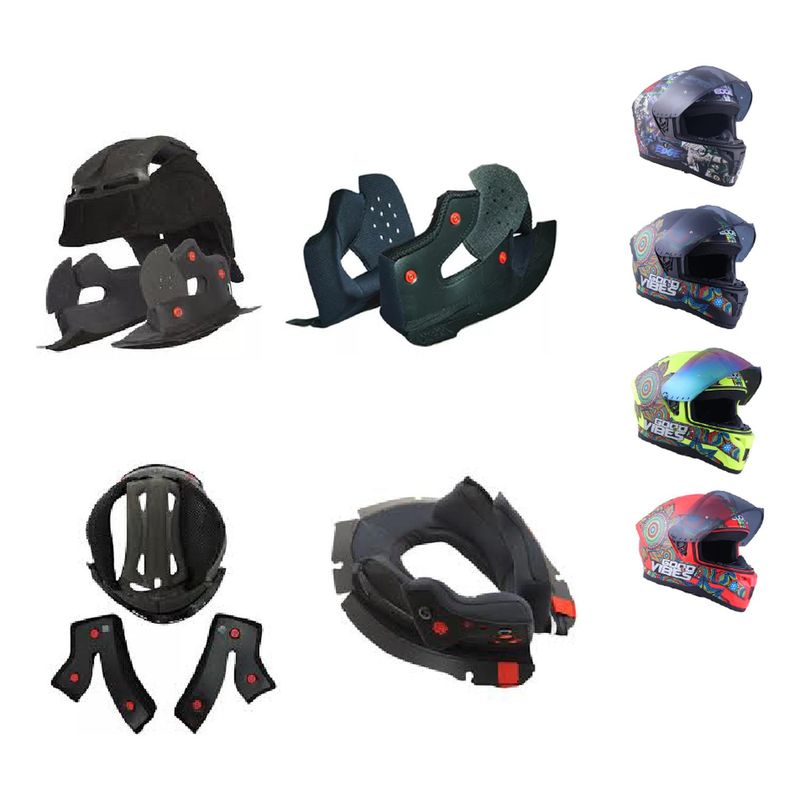 EDGE HELMETS - Almohadillas Edge Helmets - Negro