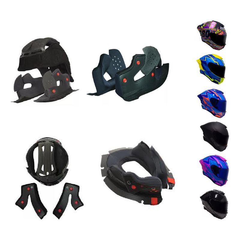 EDGE HELMETS - Almohadillas Edge Helmets - Negro