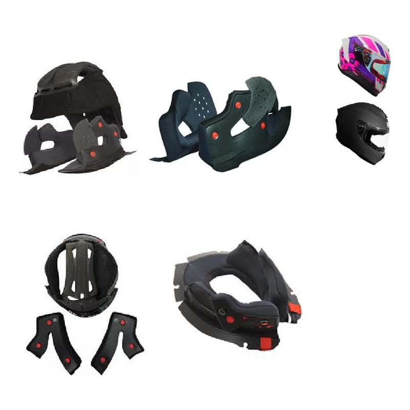 EDGE HELMETS - Almohadillas Edge Helmets - Negro