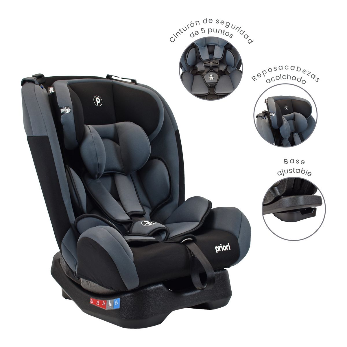 PRIORI - Silla De Carro Bebe Zeus Gris Priori