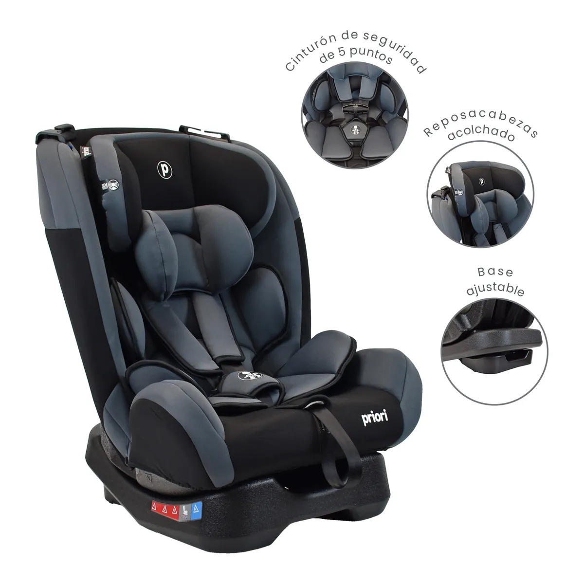 PRIORI - Silla De Carro Bebe Zeus Gris Priori