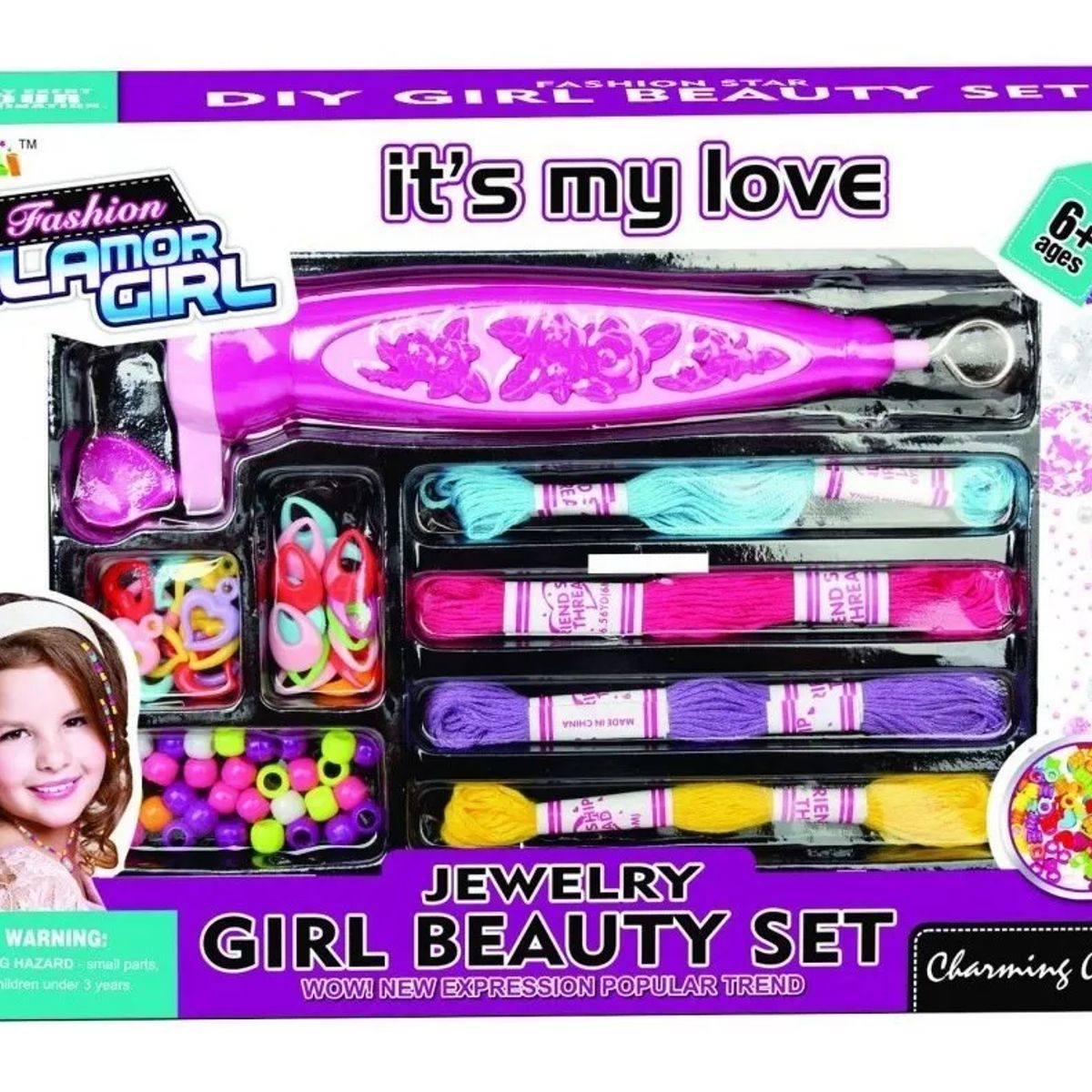 JUGANDO Y EDUCANDO - Juego Set Creativo Accesorios Para Peinar Y Diseñar Niñas