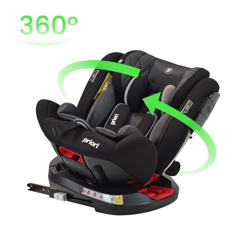 PRIORI - Silla De Carro Bebe Twist Con Isofix Negra  Priori