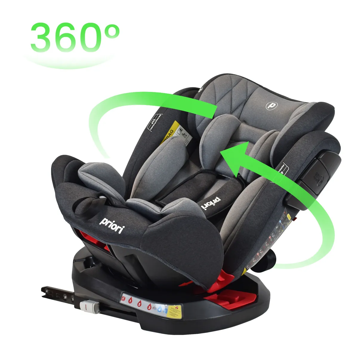 PRIORI - Silla De Carro Bebe Twist Con Isofix Gris Priori