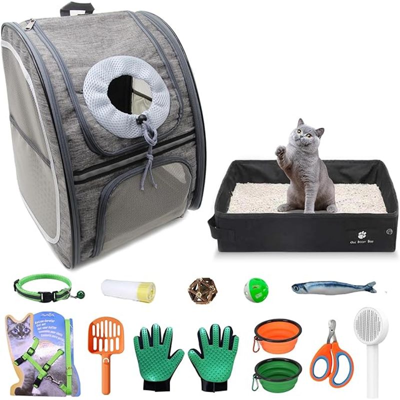 GENERICO - Morral Transportador Mascotas + 14 Accesorios Travesía