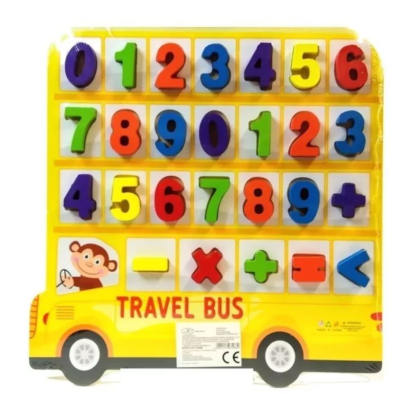 JUGANDO Y EDUCANDO - Juego Educativo Bus Aprende Números Y Operaciones Para Niños